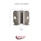 Service Caster 2 Inch Flat Black Hooded Urethane Twin Wheel Caster with Inside Mount Set SCC SCC-GR02S50D-NYU-FB-716X78-CB90-4 - alternate 2